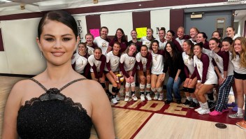 Selena Gomez asiste a juego de voleibol y se toma fotografías con fans de una escuela en Colorado