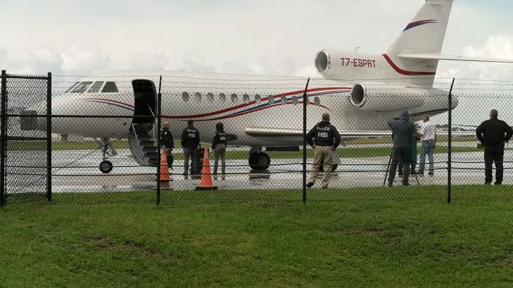 El avión de Nicolás Maduro llega EE.UU. luego de ser incautado en República Dominicana