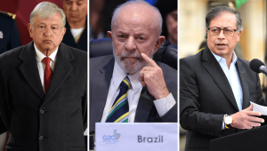 Los presidentes de México, Brasil y Colombia. (Crédito: Getty Images)